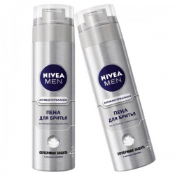 Пена для бритья, Nivea (Нивея) 200 мл серебряная защита