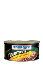 Паштет, Главпродукт 315 г 8 шт Охотничий из утиной печени